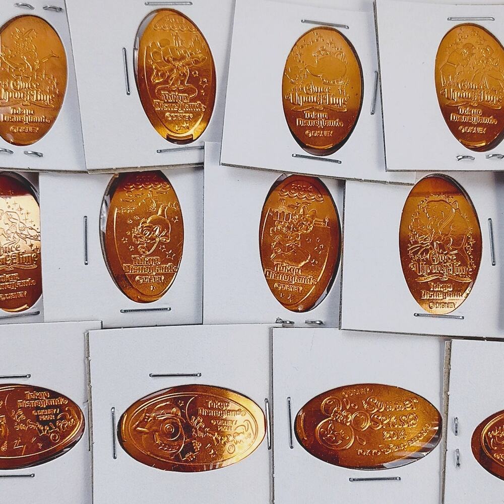 Tokyo Disneyland 2014 Pressed Coins - 16 Pressed Pennies - Picture 3 of 14